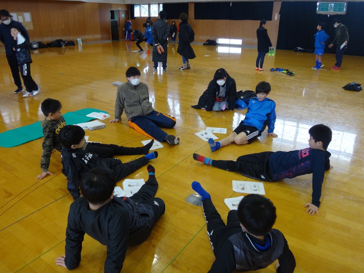 「サッカー少年向け障害予防教室」in 大仙市を開催（R2.2.2）