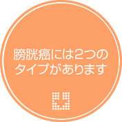 膀胱癌には2つのタイプがあります